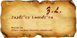Zajácz Leonóra névjegykártya